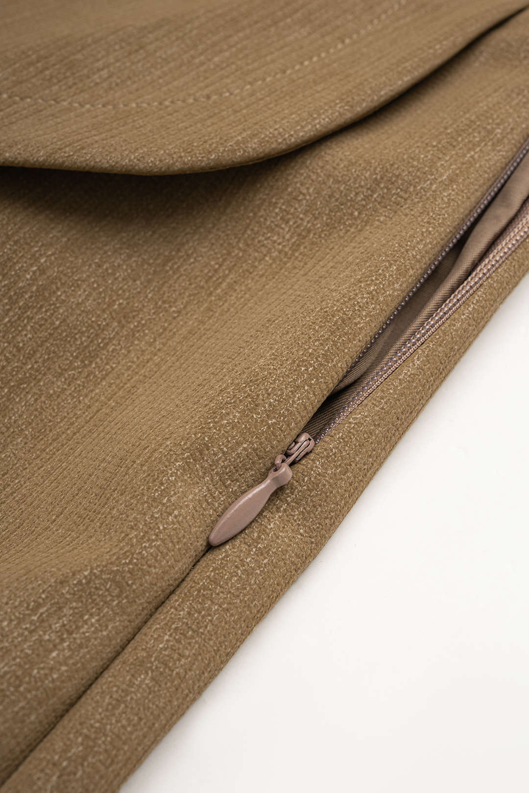 Noor - Leren-look asymmetrische minirok