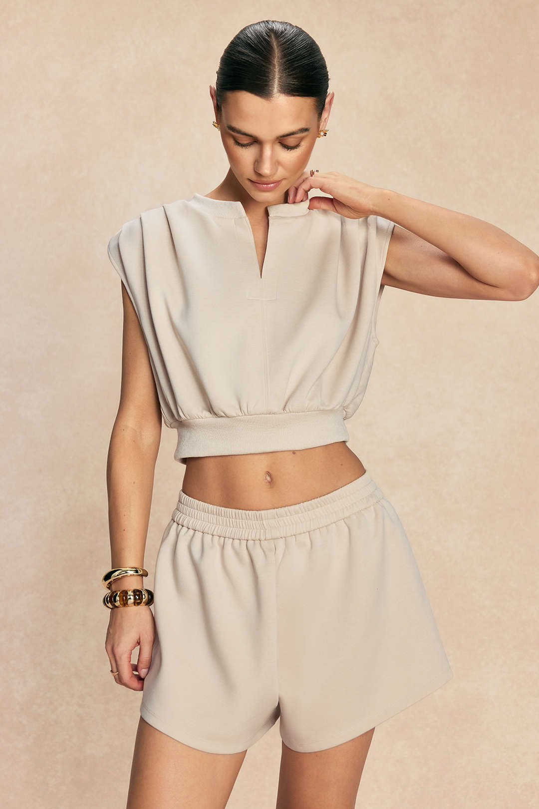 Frida - Effen set met tanktop en short