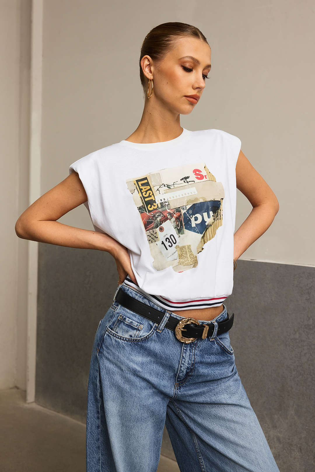 Romy - Mouwloos T-shirt