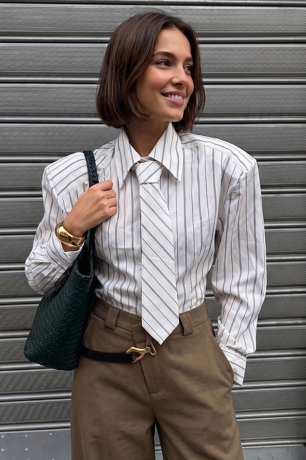 Mila - Gestreepte blouse met lange mouwen