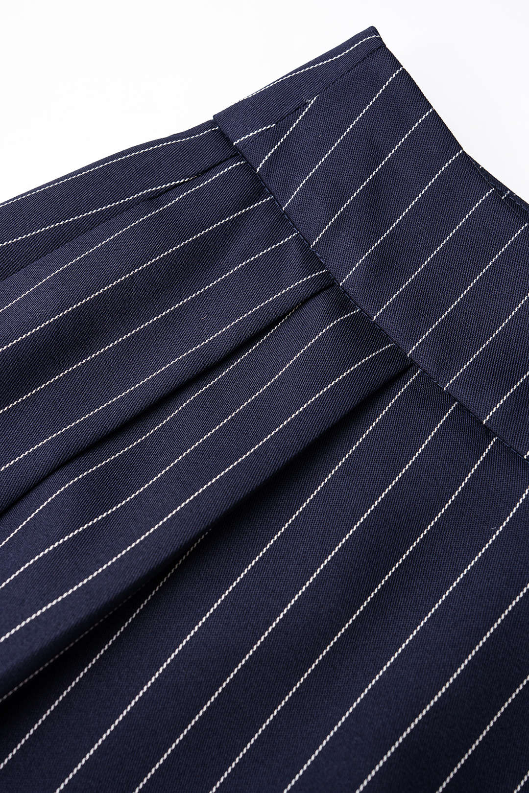 Gestreepte broek met zakken en wijde pijpen