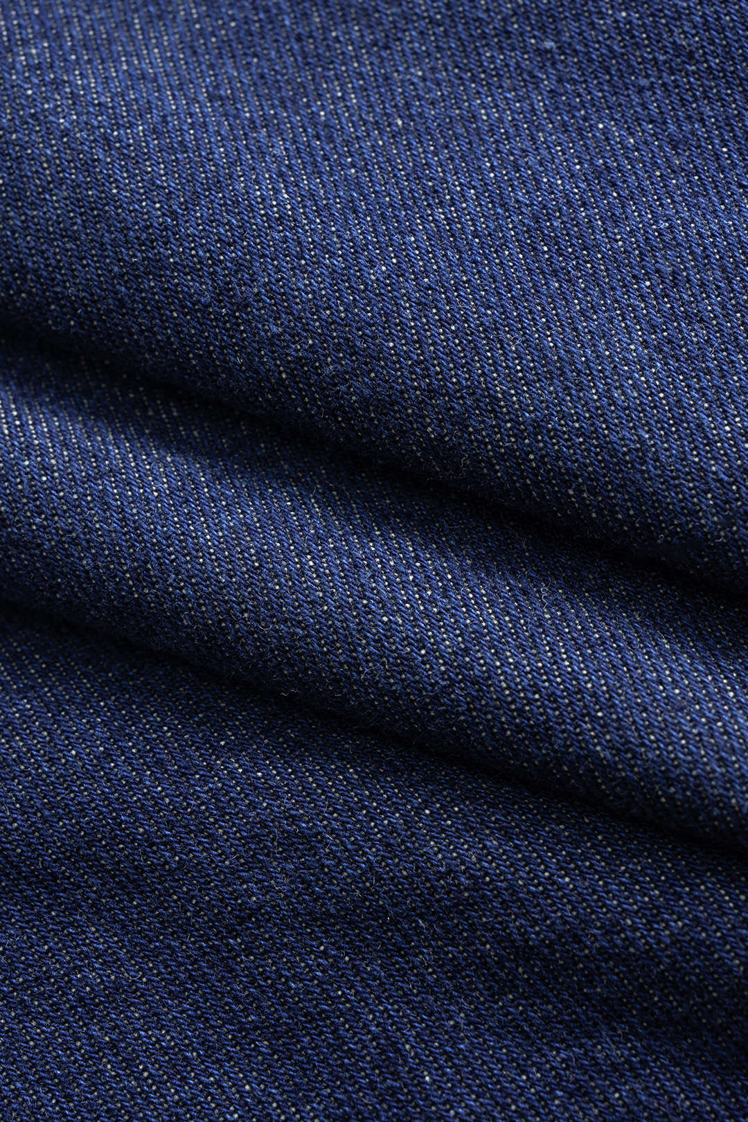 Denim patchwork item met knoopjes