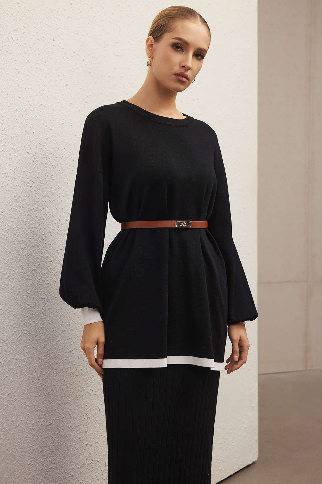 Faye - Gebreide set met top en rok