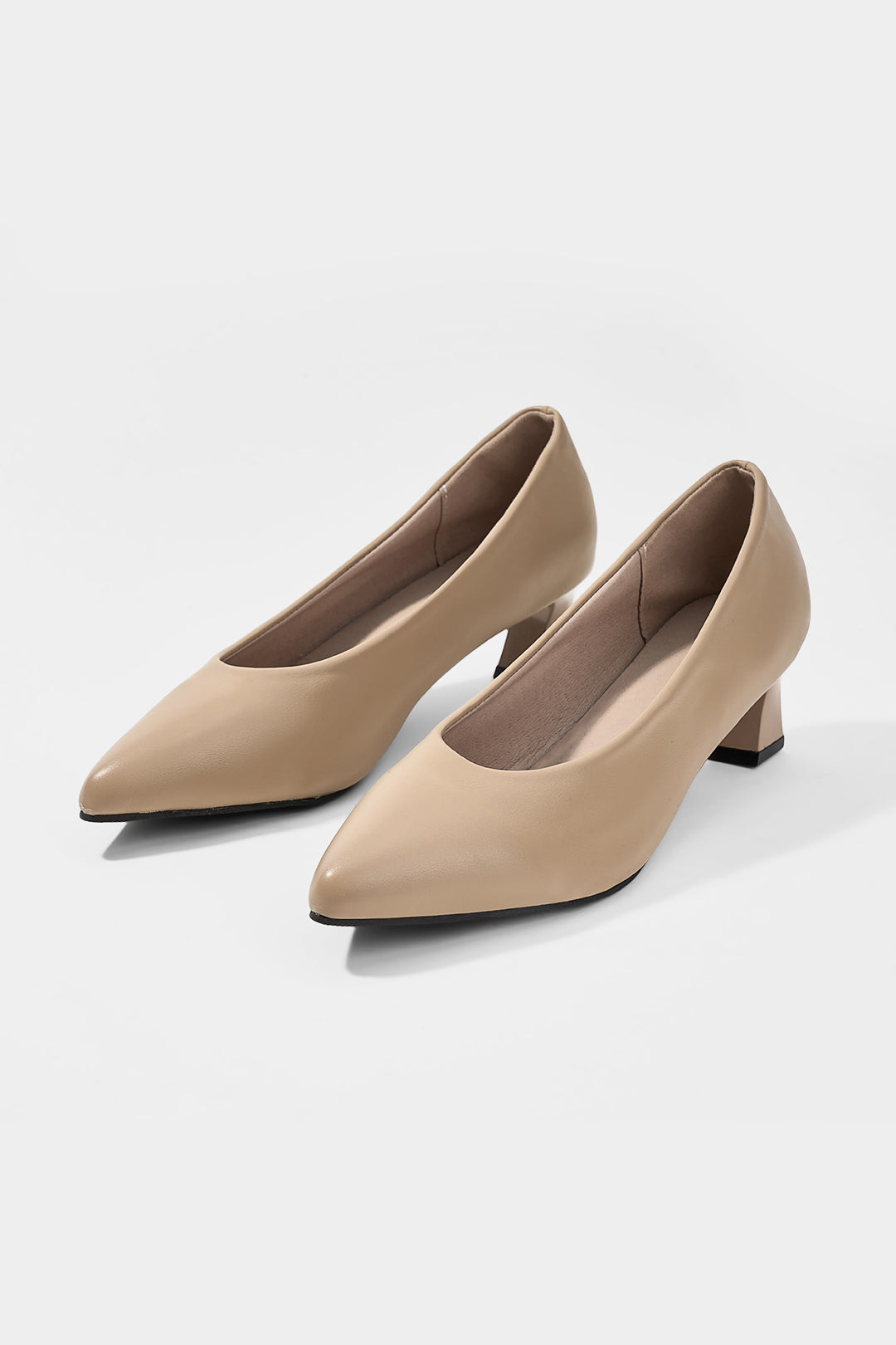 Hailey - Leren-look hakken
