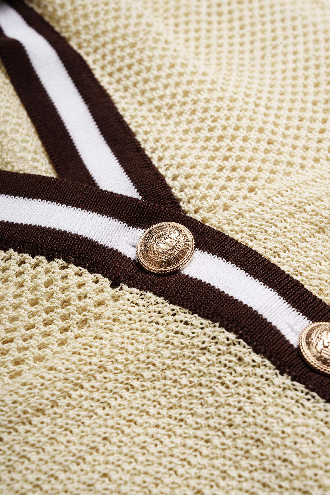 Noor - Gebreide tanktop met knoopjes