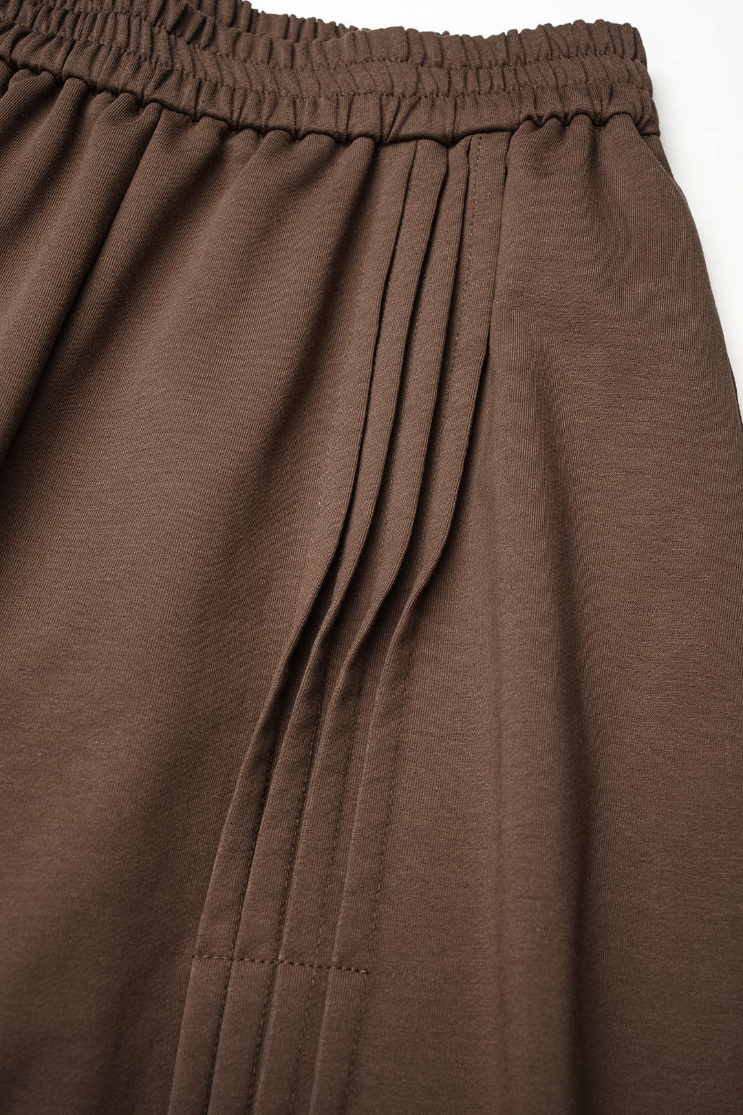 Geplooide broek met hoge taille