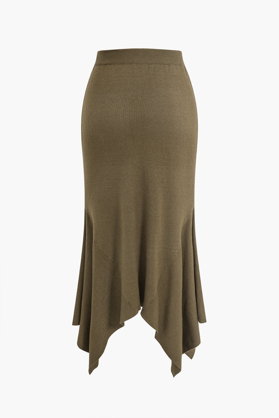 Effen asymmetrische rok