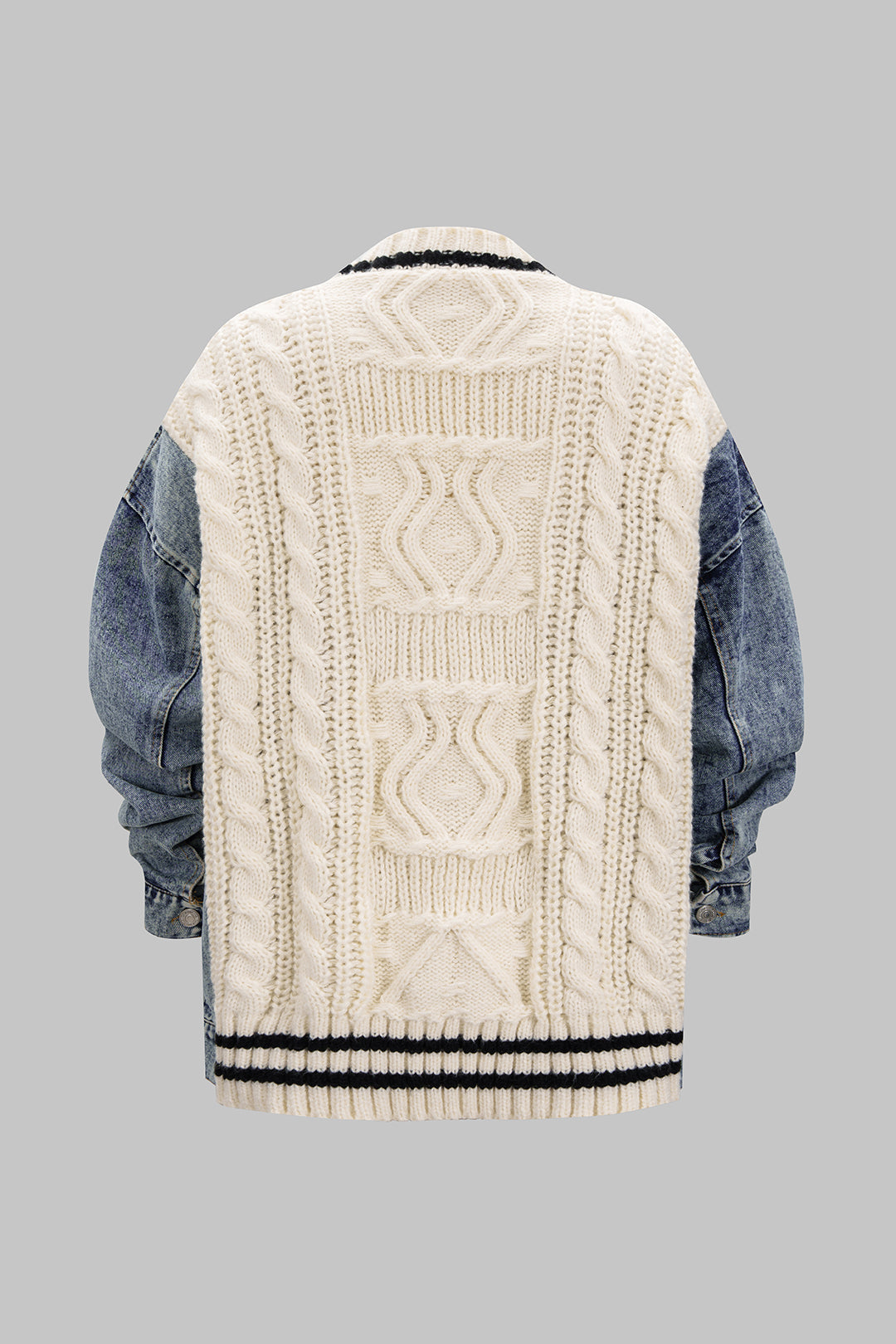 Denim patchwork item