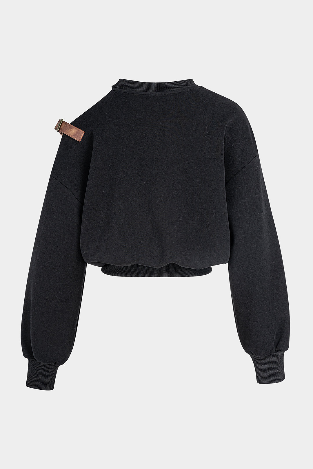 Sweater met ronde hals, uitsnijding en lange mouwen