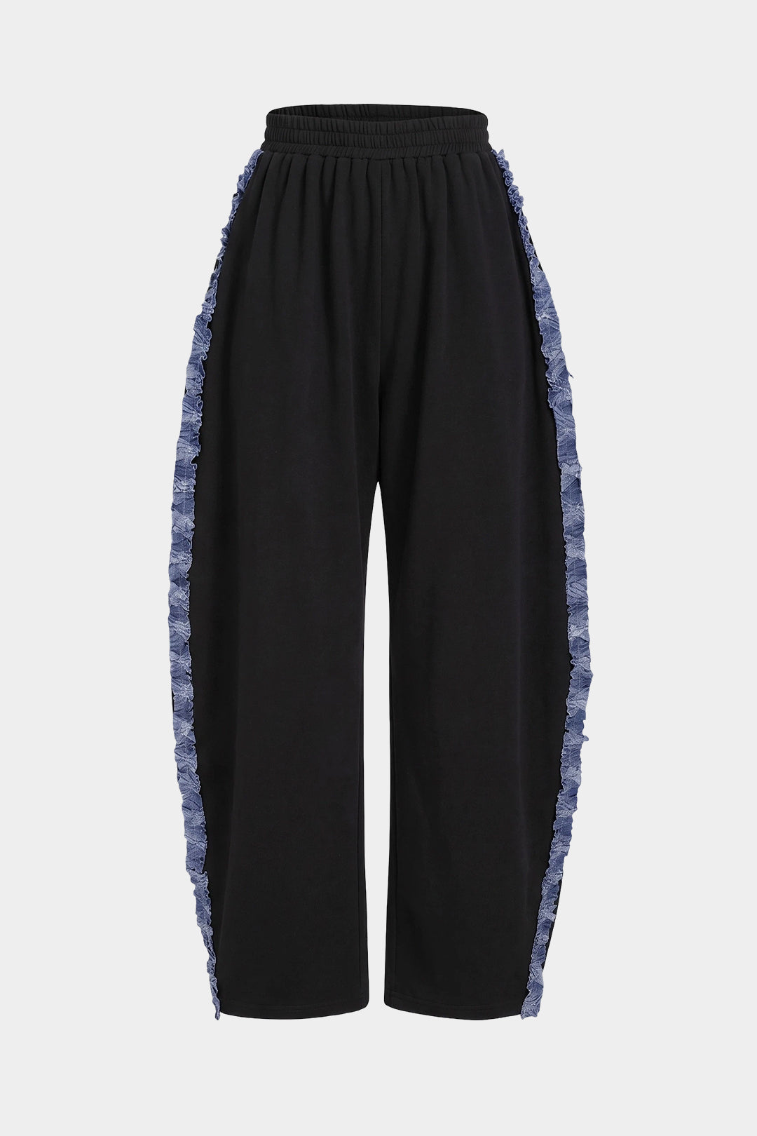 Patchwork denim broek