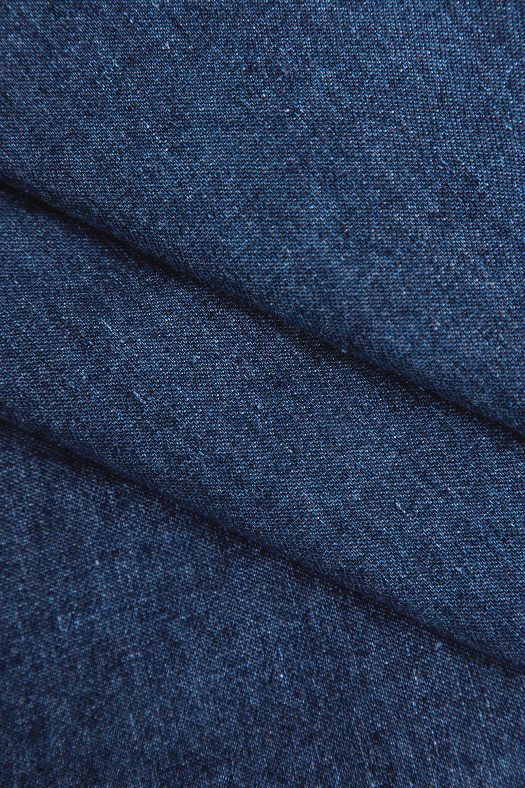 Denim midijurk met knoopjes en uitsnijding