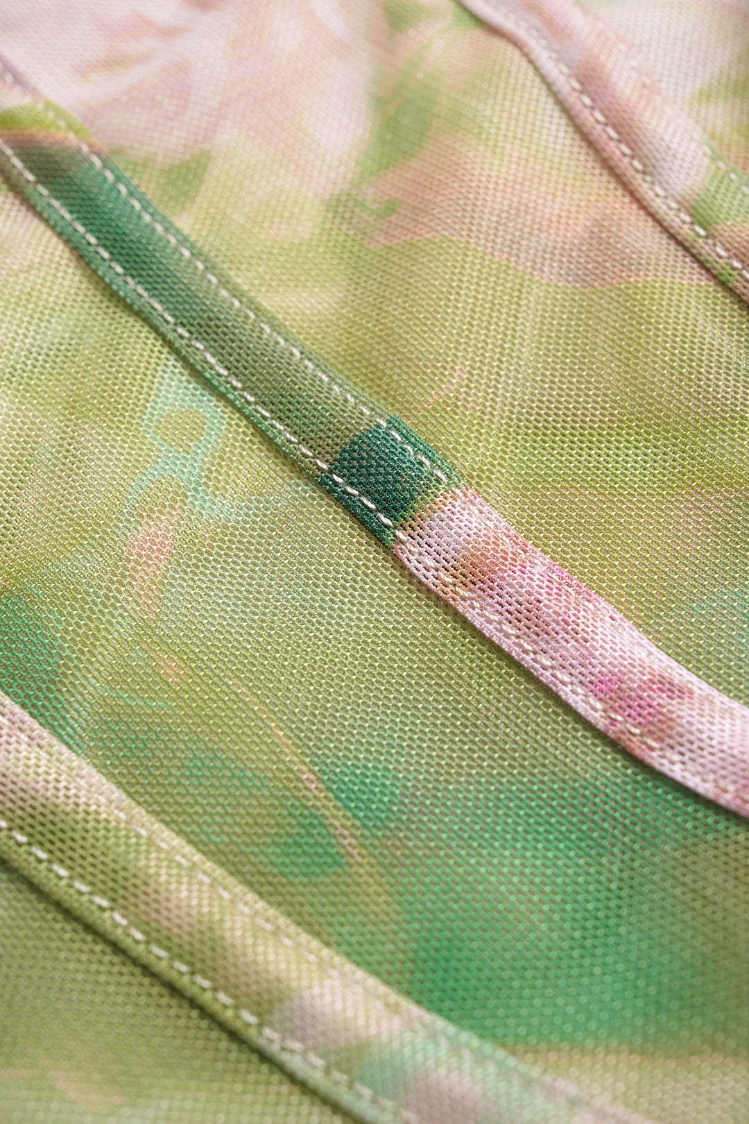 Bloemenprint mouwloze midijurk met strik en spaghettibandjes