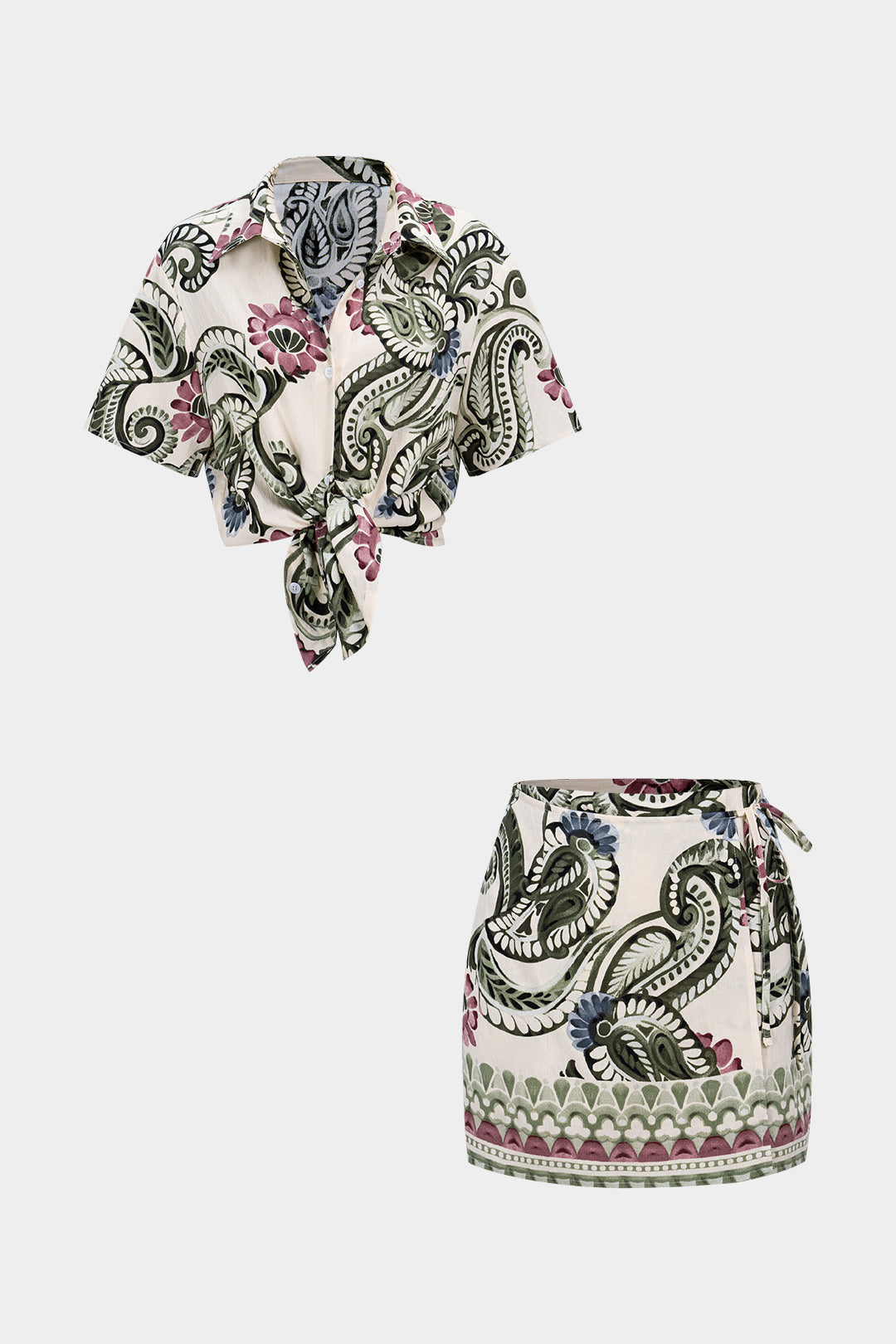 Faye - Set met blouse en rok