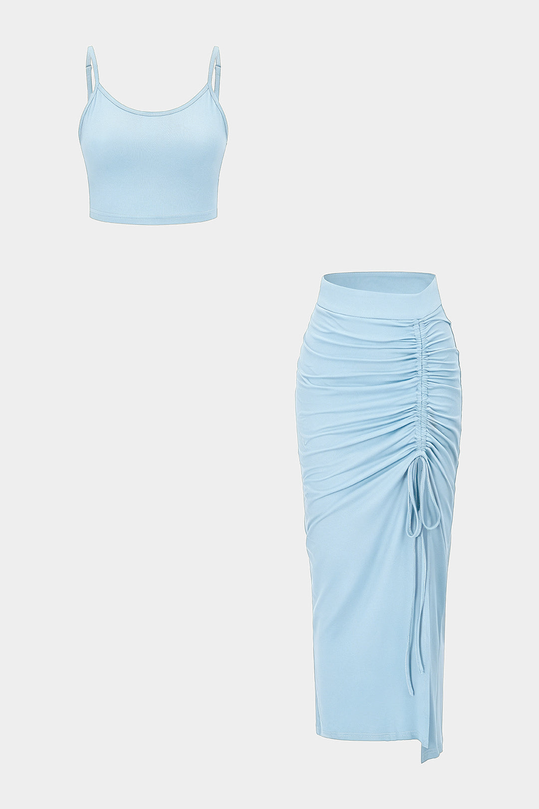 Maud - Effen set met top en rok