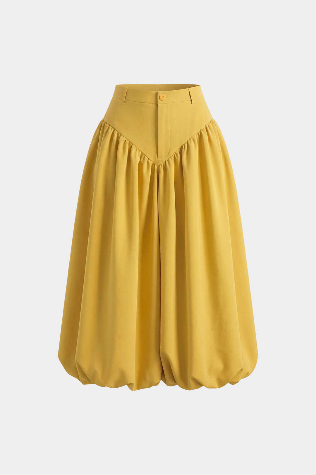 Short met hoge taille, ruches en ballonmodel