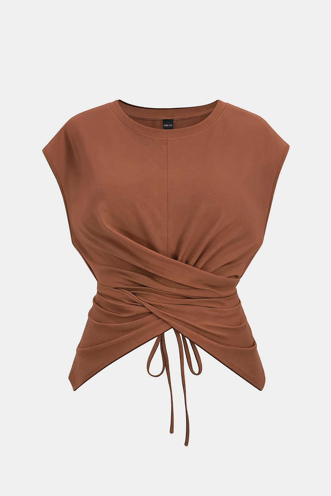 Nora - T-shirt met ronde hals en korte mouwen