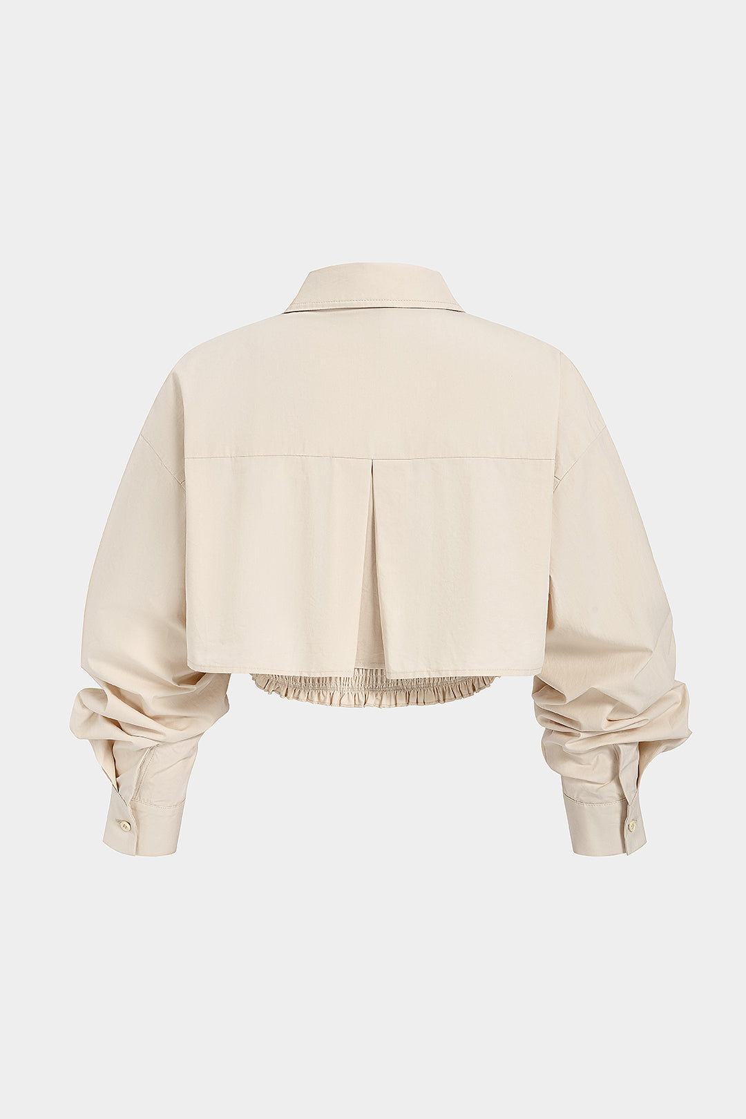 Blouse met knoopjes, smokwerk en revers