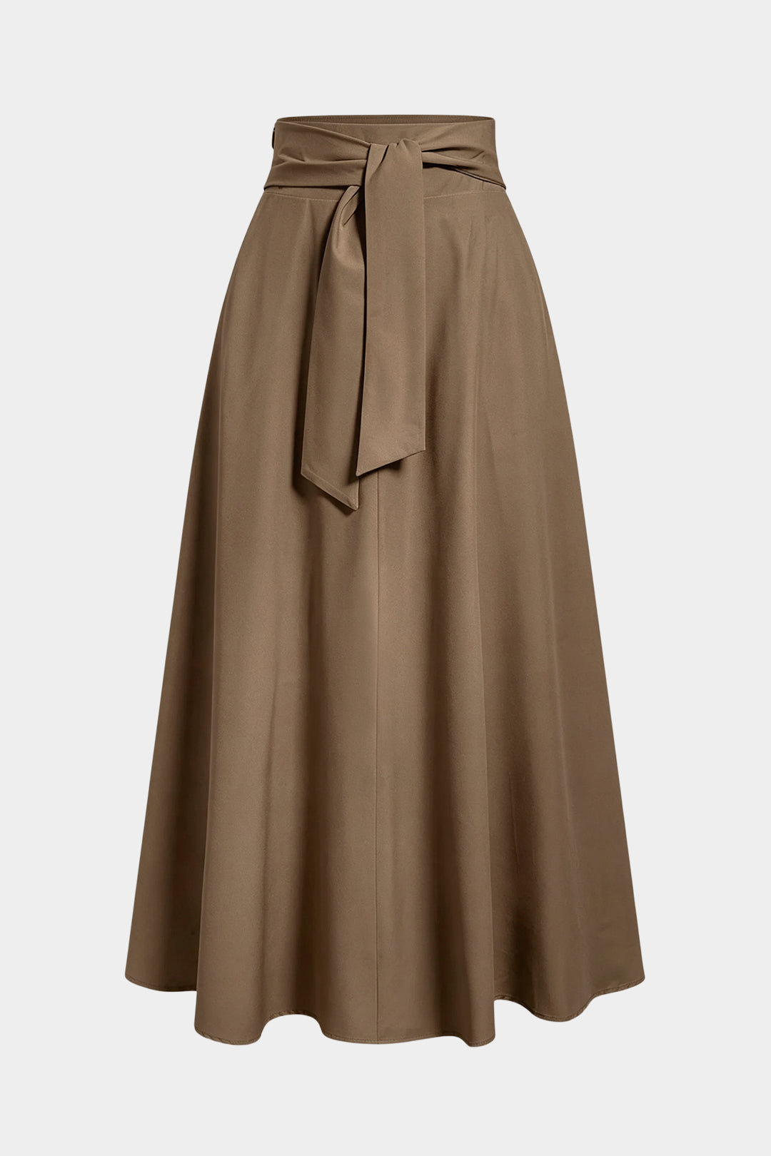 Rok met hoge taille, strik en ruches