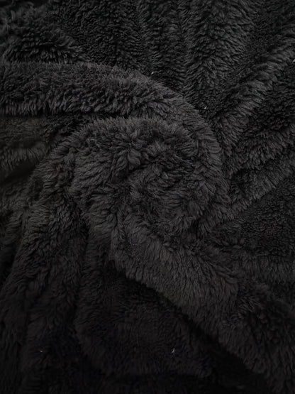 Fleece Jacket with Hood and Zipper