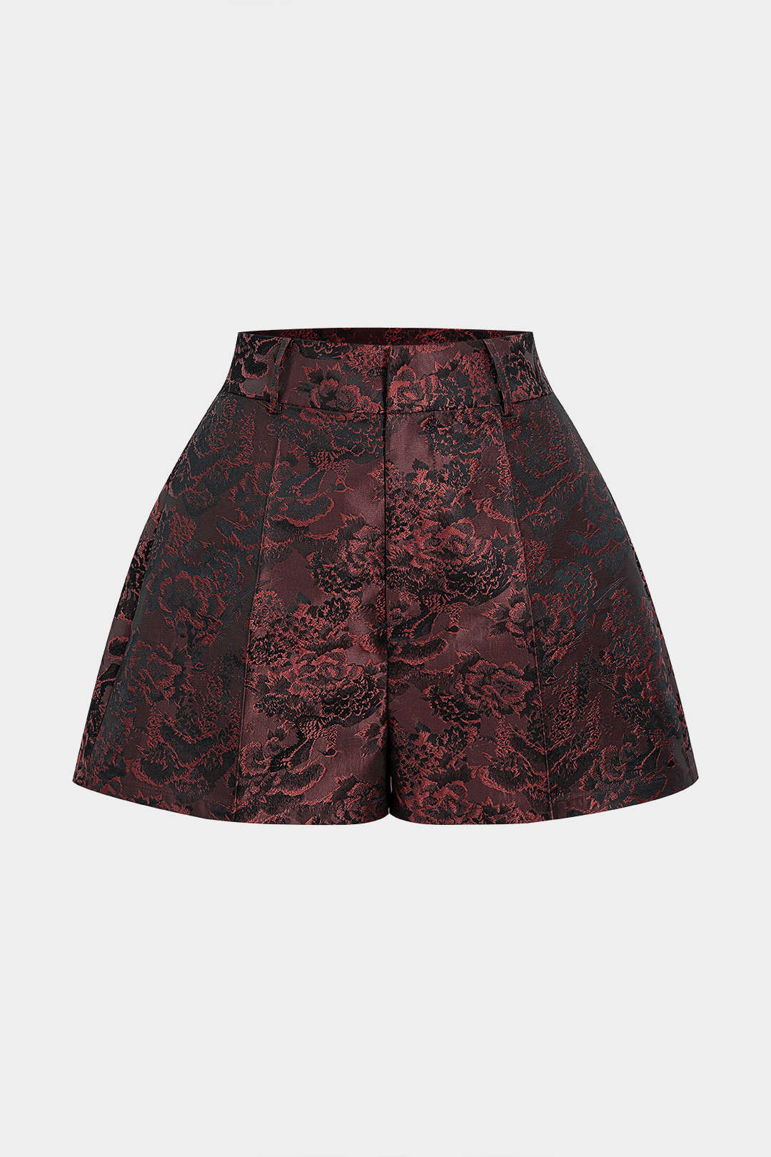 Aurora - Jacquard short met wijde pijpen
