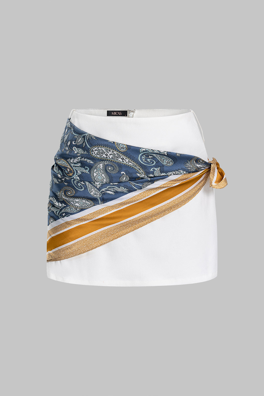 Roos - Asymmetrische rok met strik