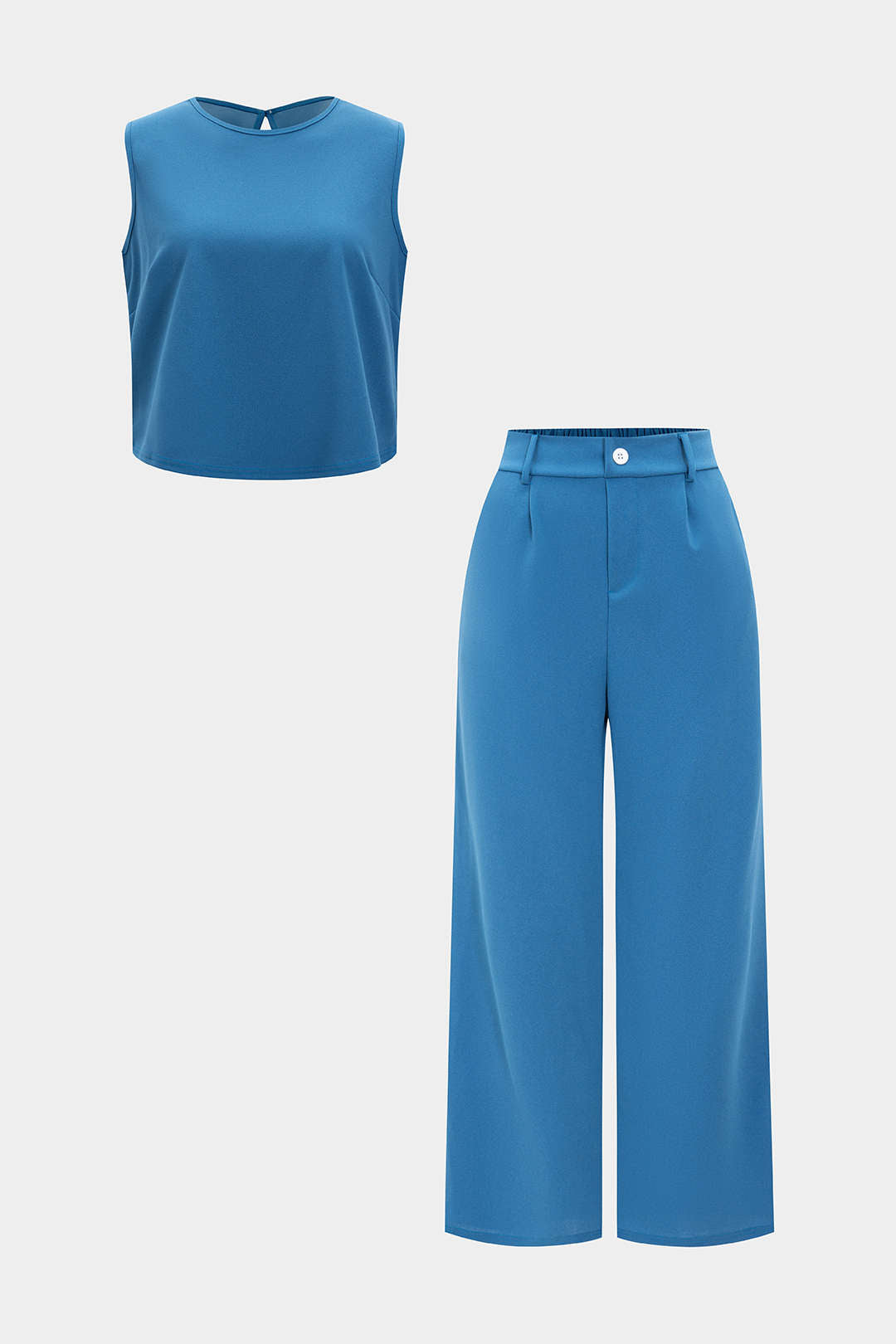 Frida - Effen set met top en broek