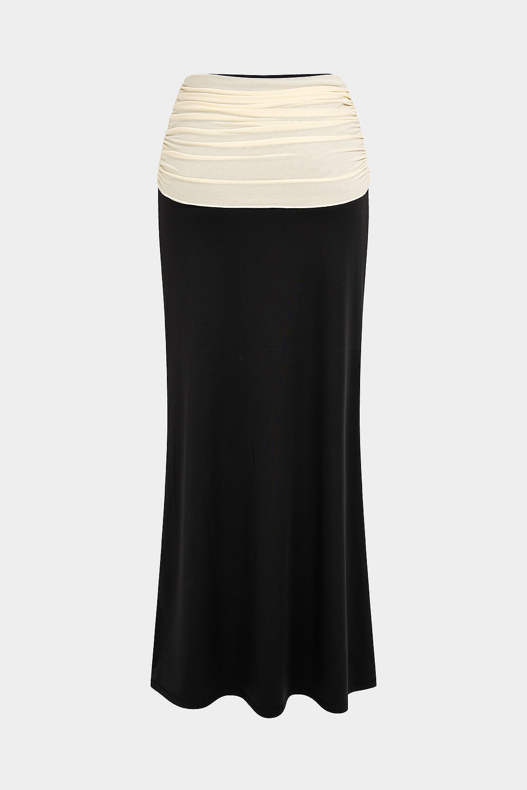 Mesh patchwork rok met ruches