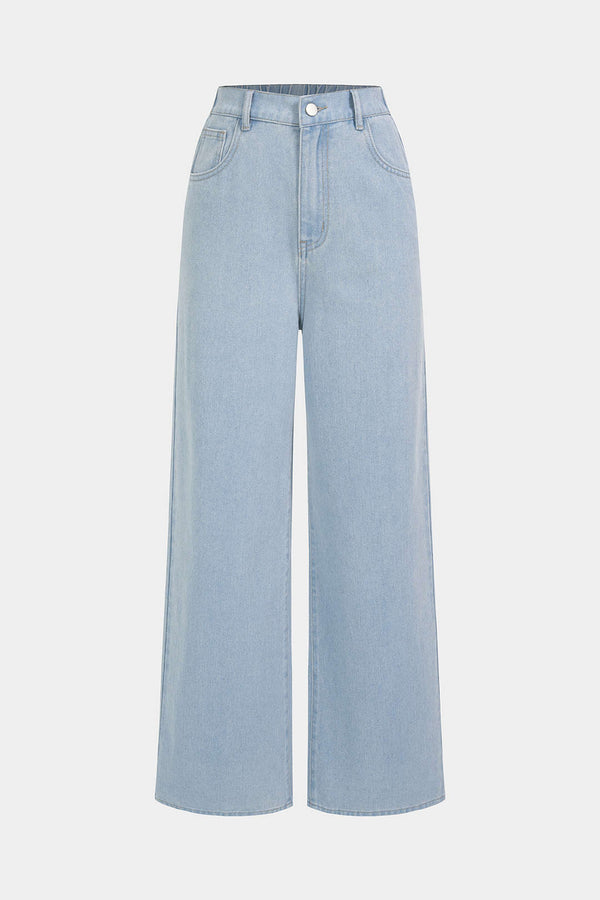 Nadia - Jeans met zakken en rechte pijp
