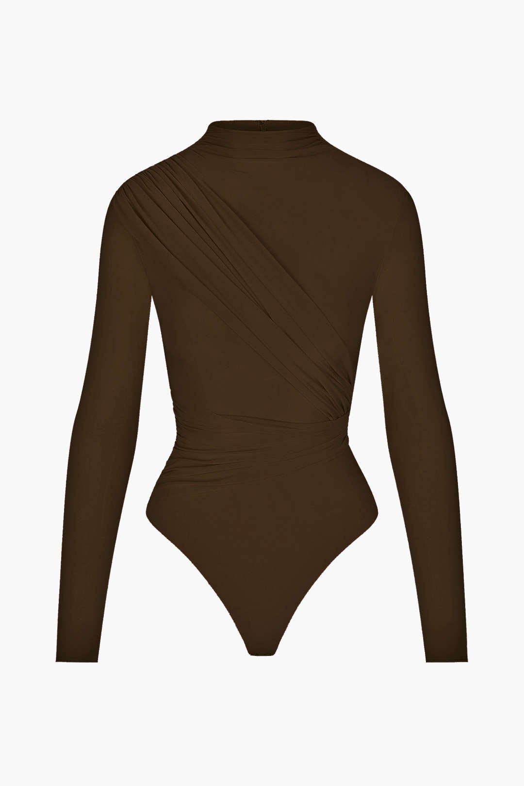 Yasmin - Body met ruches en lange mouwen