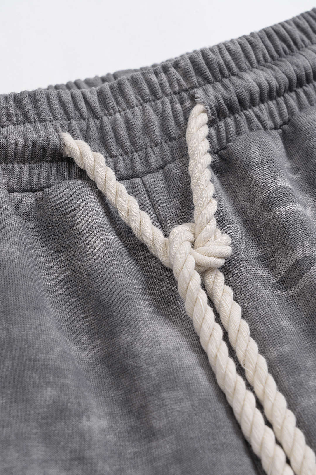 Verwassen short met strik en hoge taille