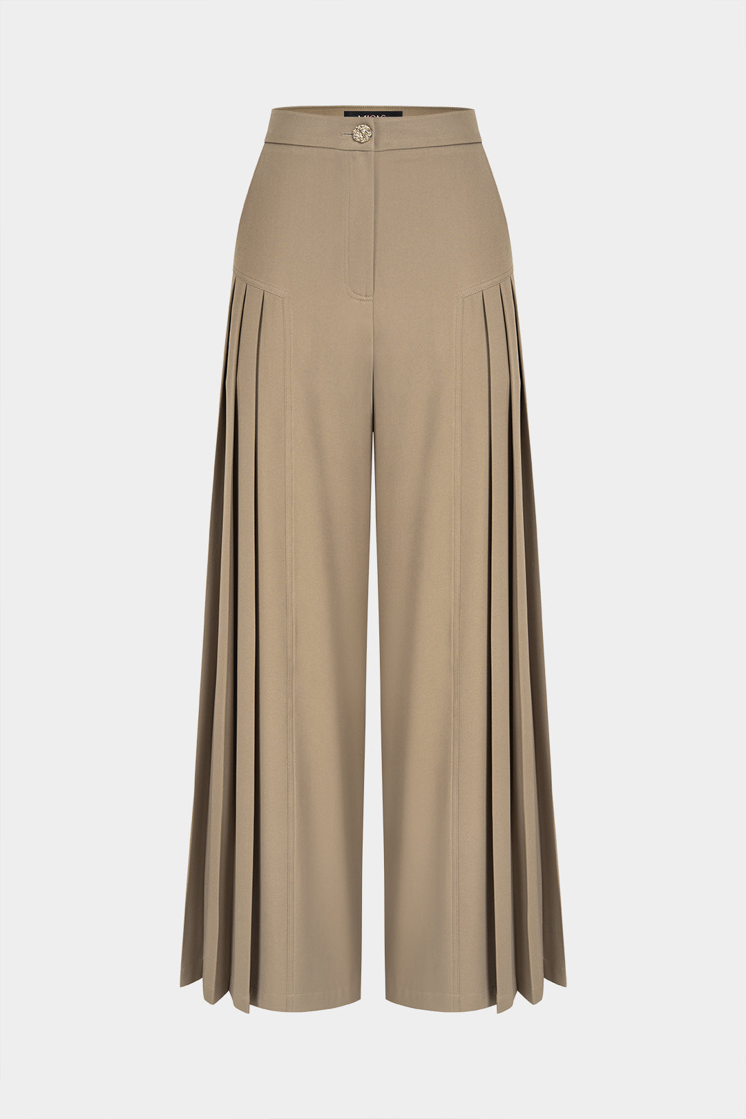 Jet - Geplooide broek met wijde pijpen