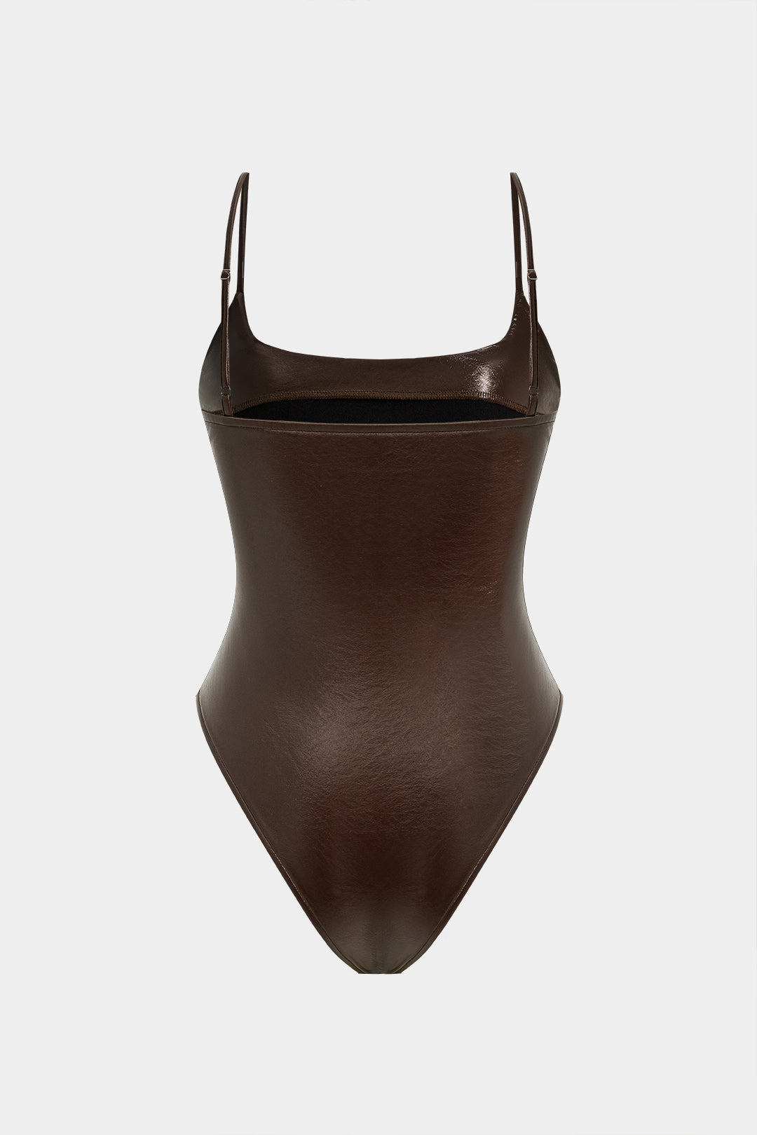 Effen leren-look body
