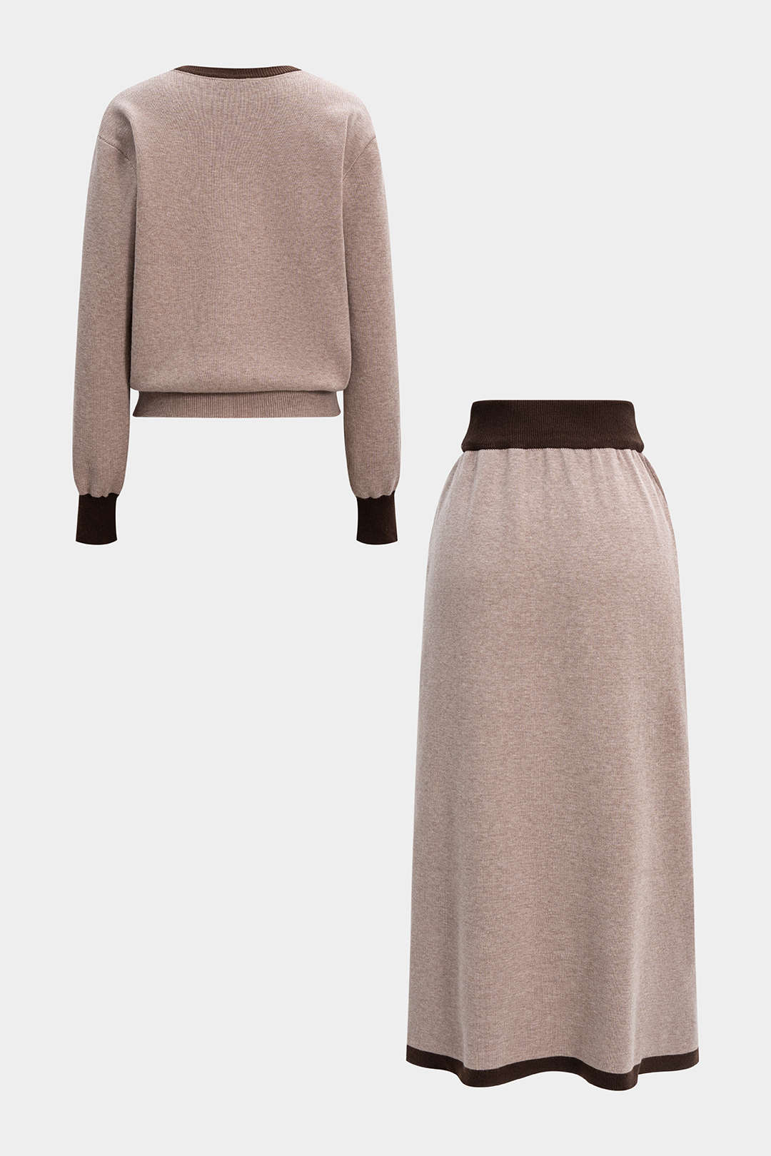 Alma - Gebreide set met top en rok