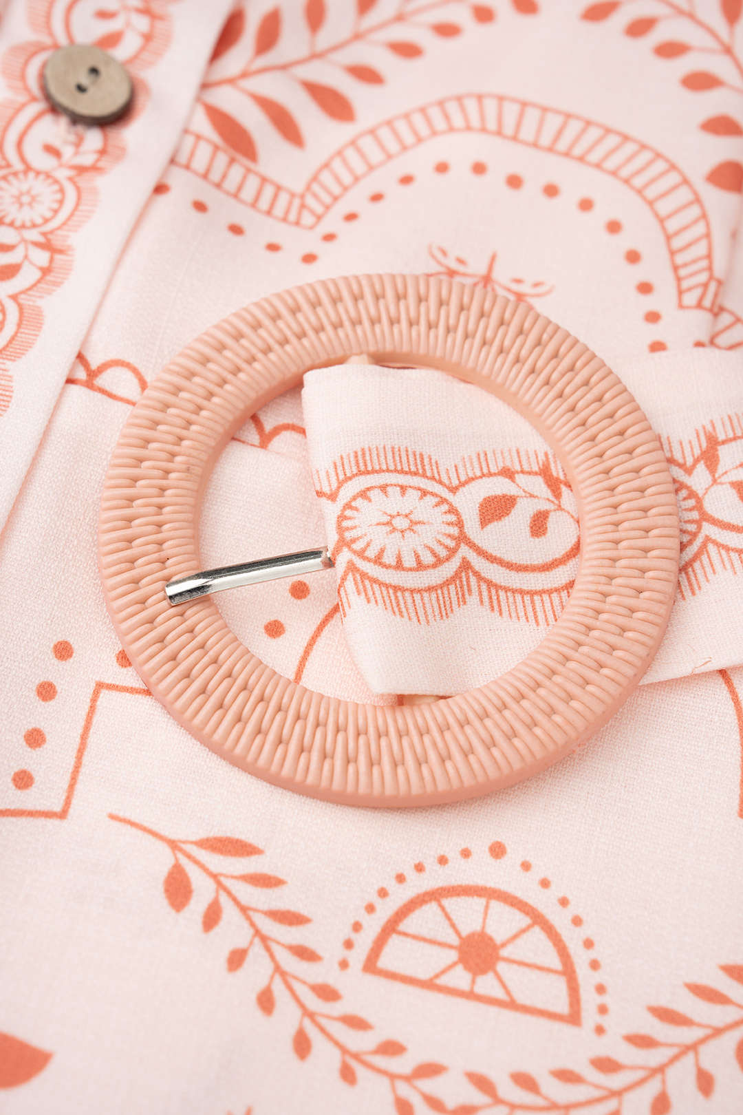 Midijurk met revers en riem