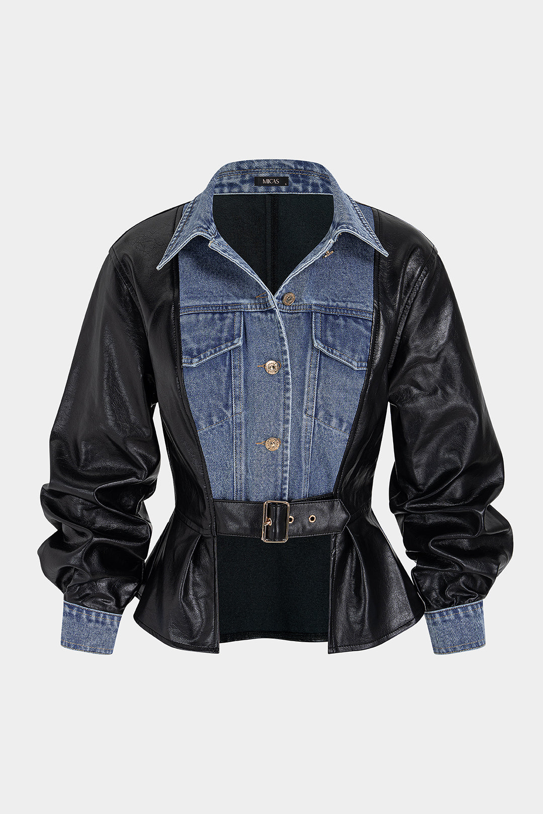 Alma - Denim patchwork jasje