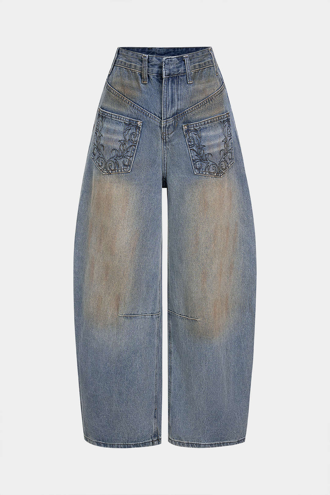 Gwen - Jeans met borduursel en zakken