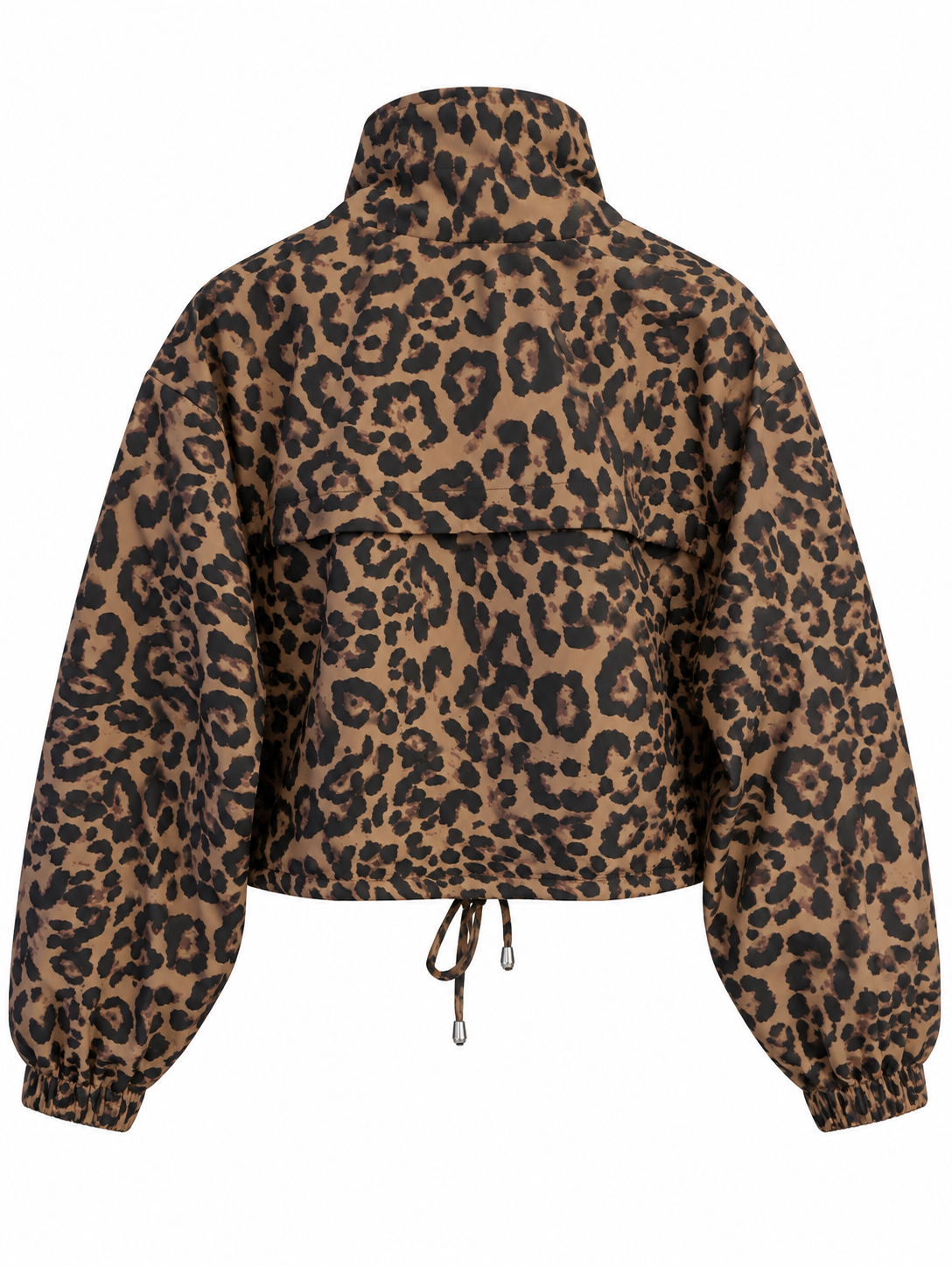 Leopard Biker Jacket with Cargo Pockets