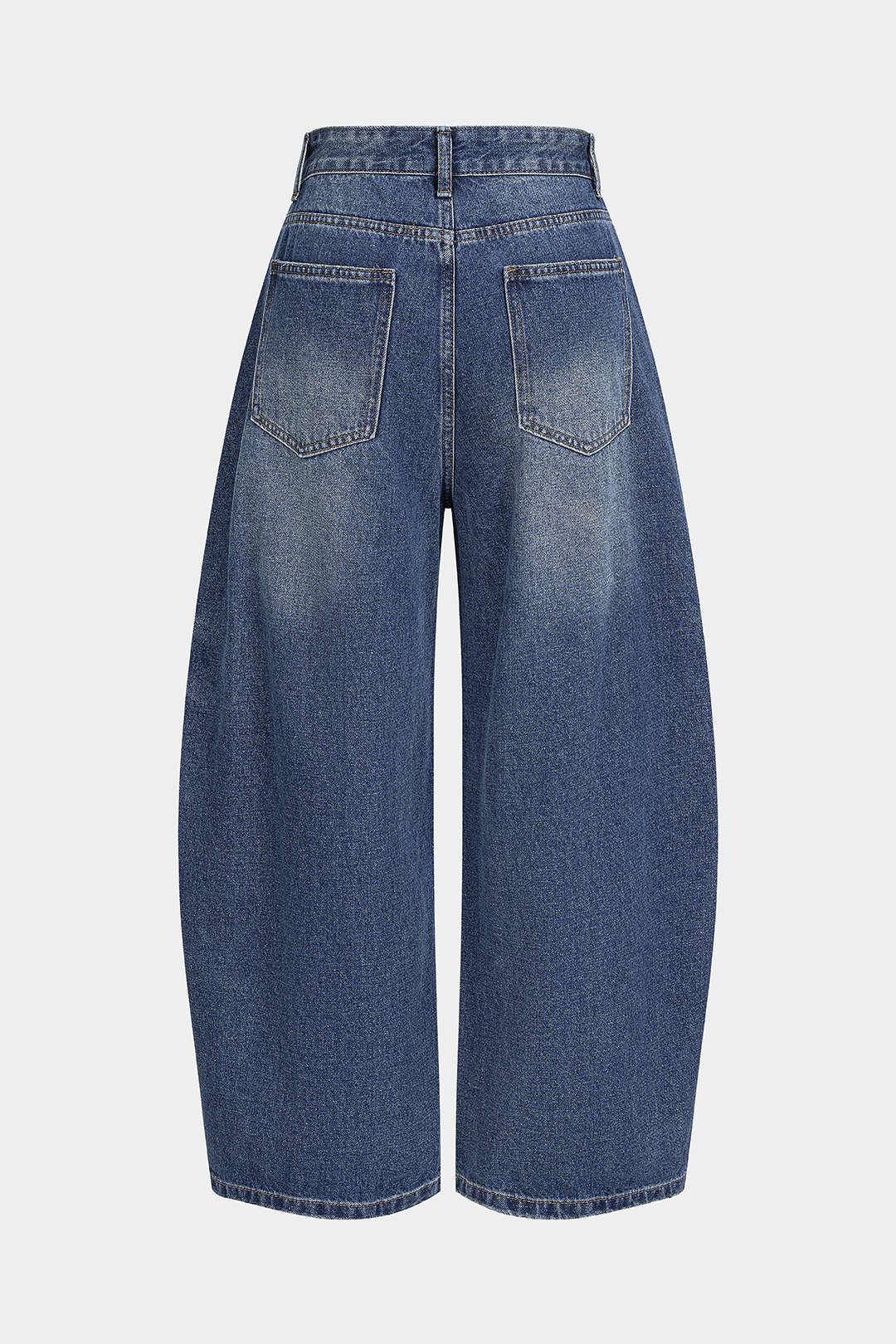 Xenia - Asymmetrische jeans met knoopjes