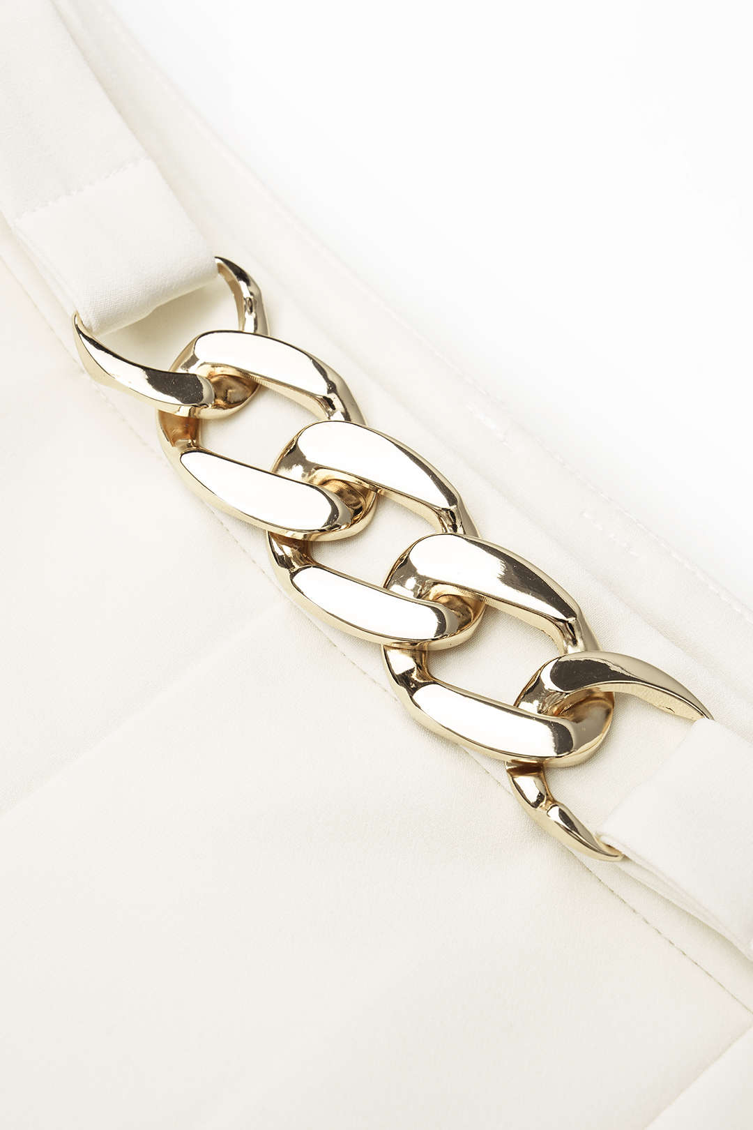 Maren - Metallic broek met wijde pijpen