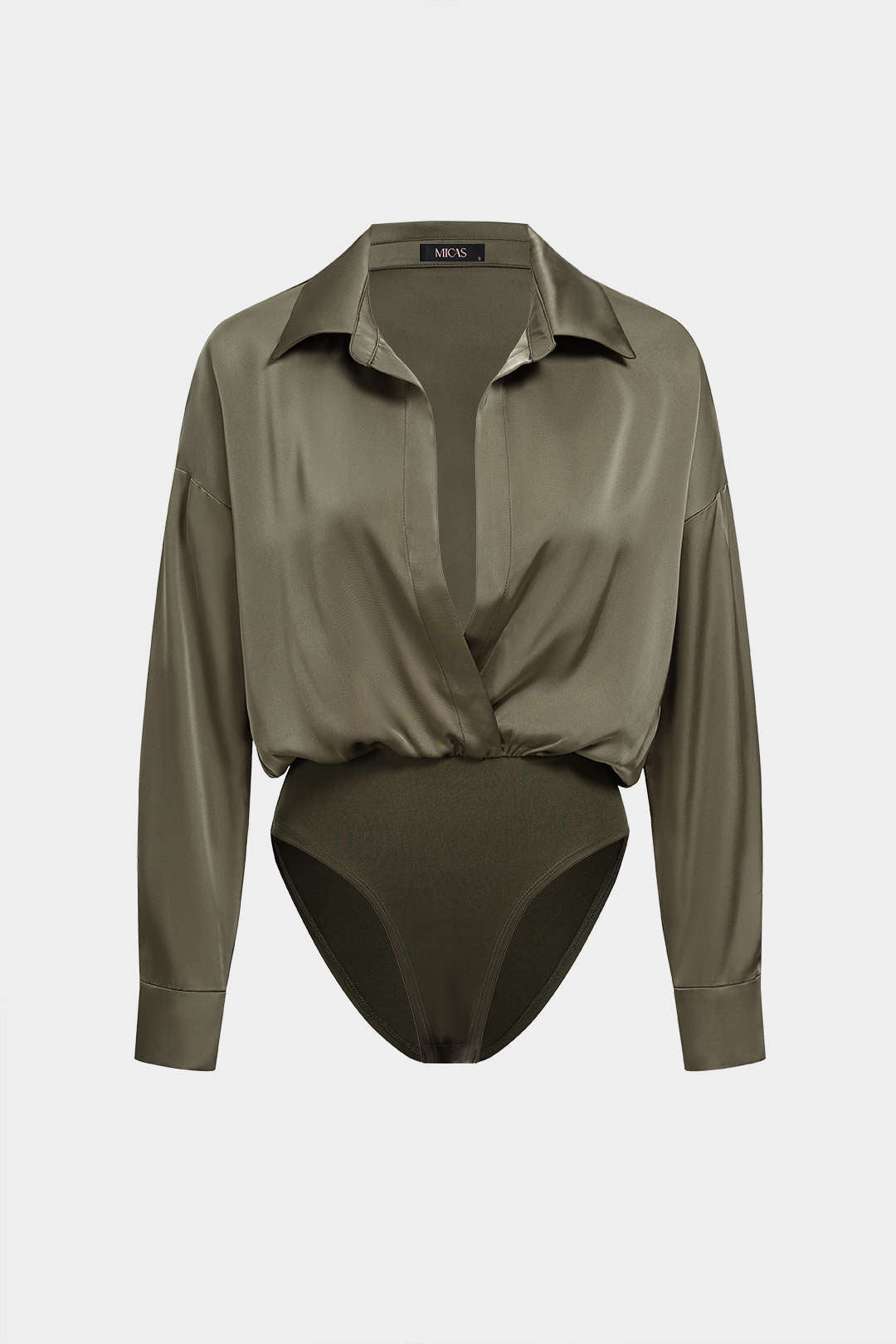 Patchwork satijnen body