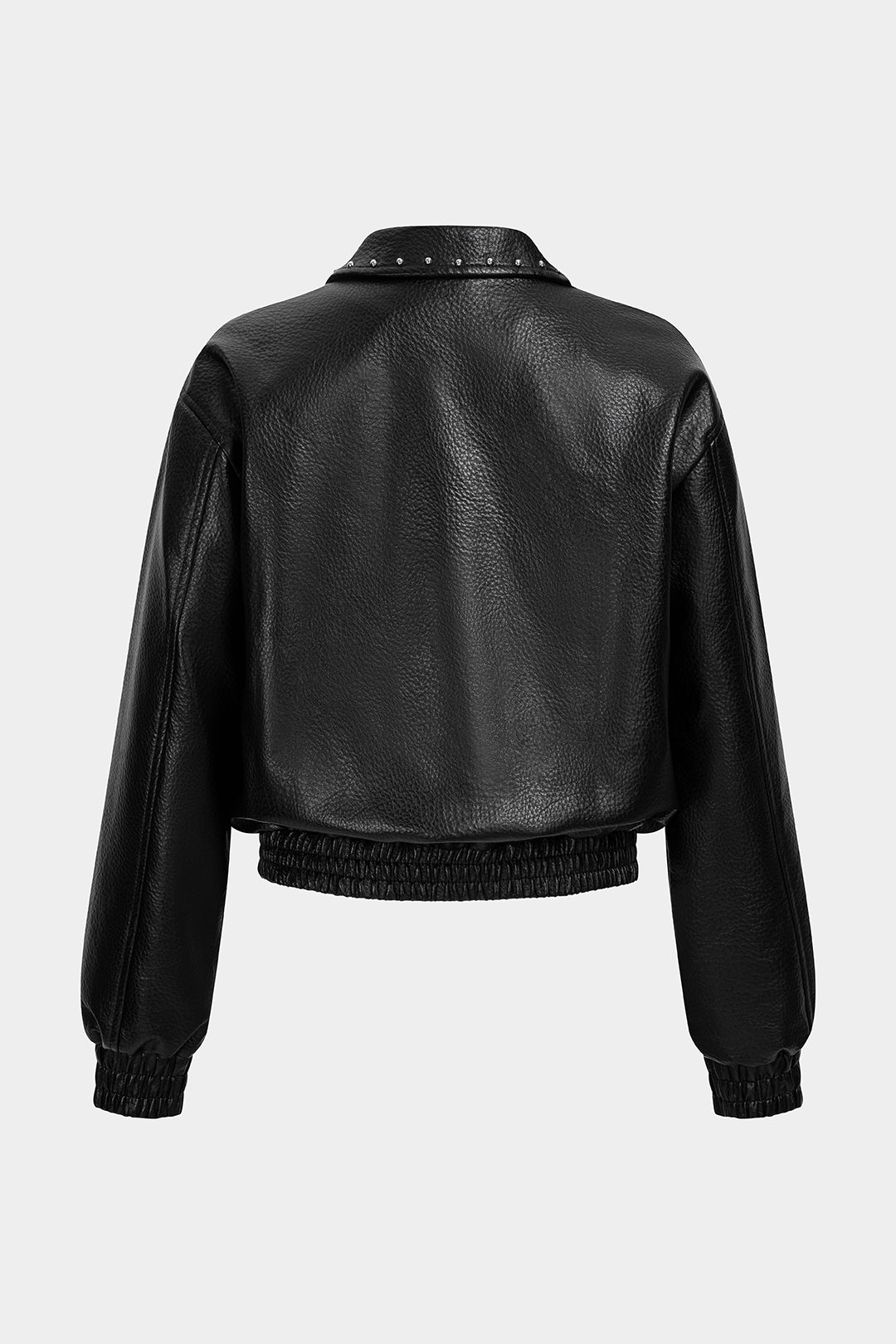 Leren-look jasje met studs