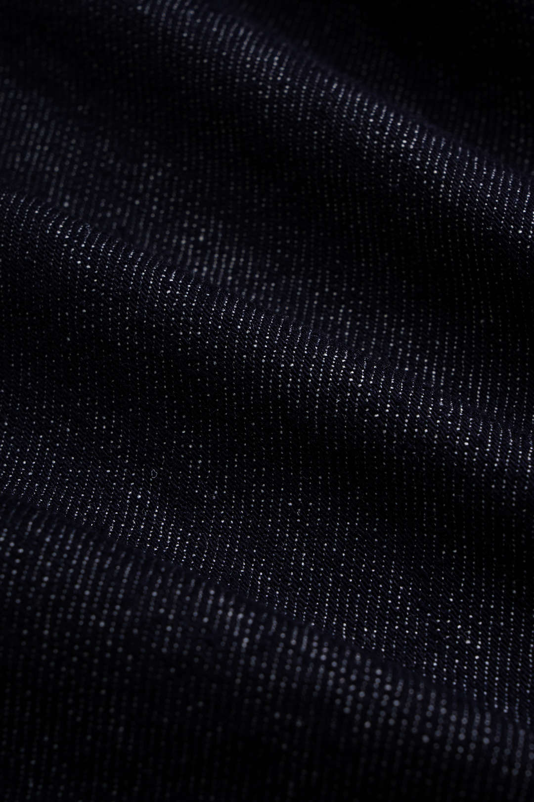 Denim asymmetrische item met revers en riem
