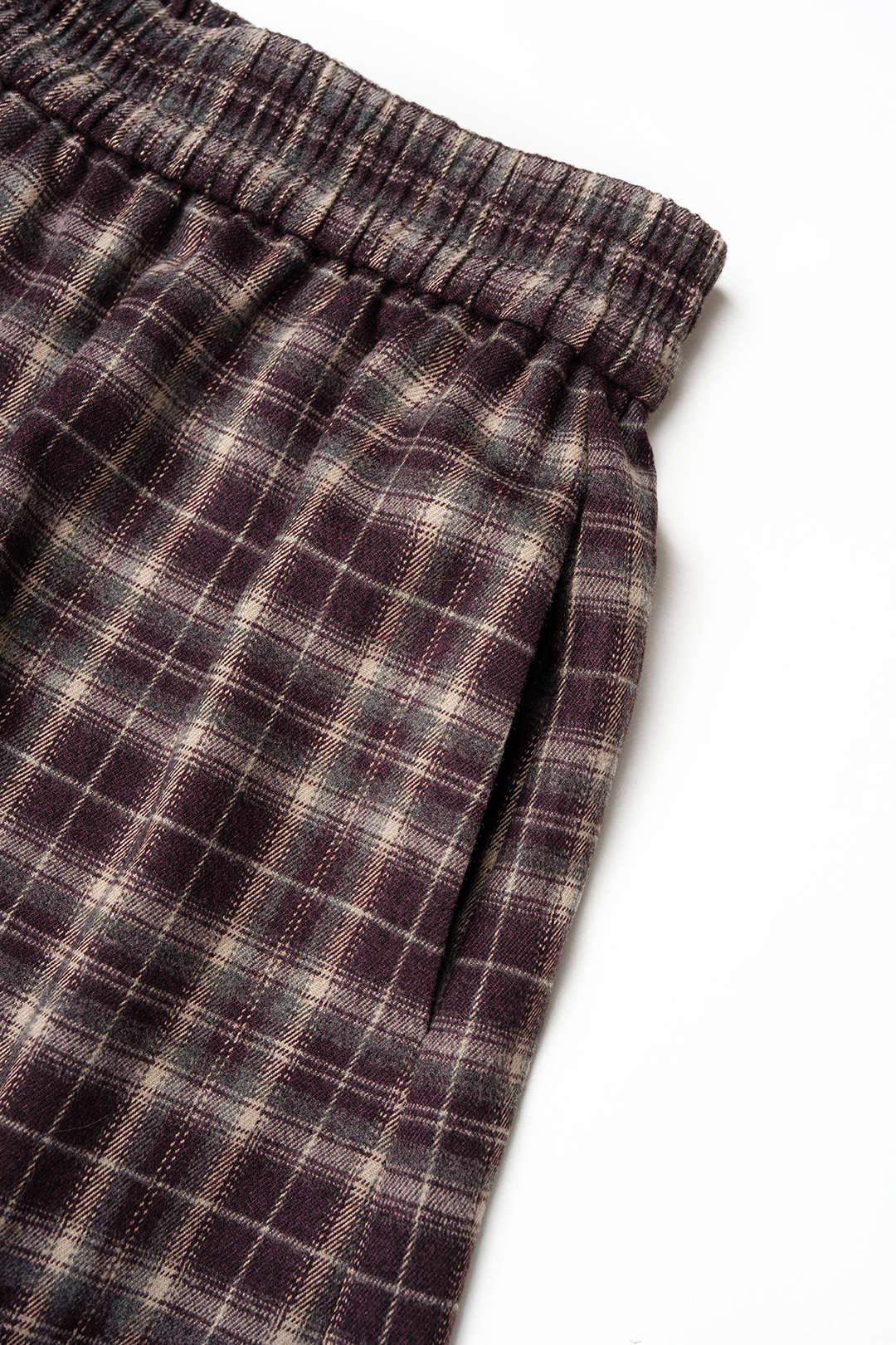 Geruite broek met hoge taille