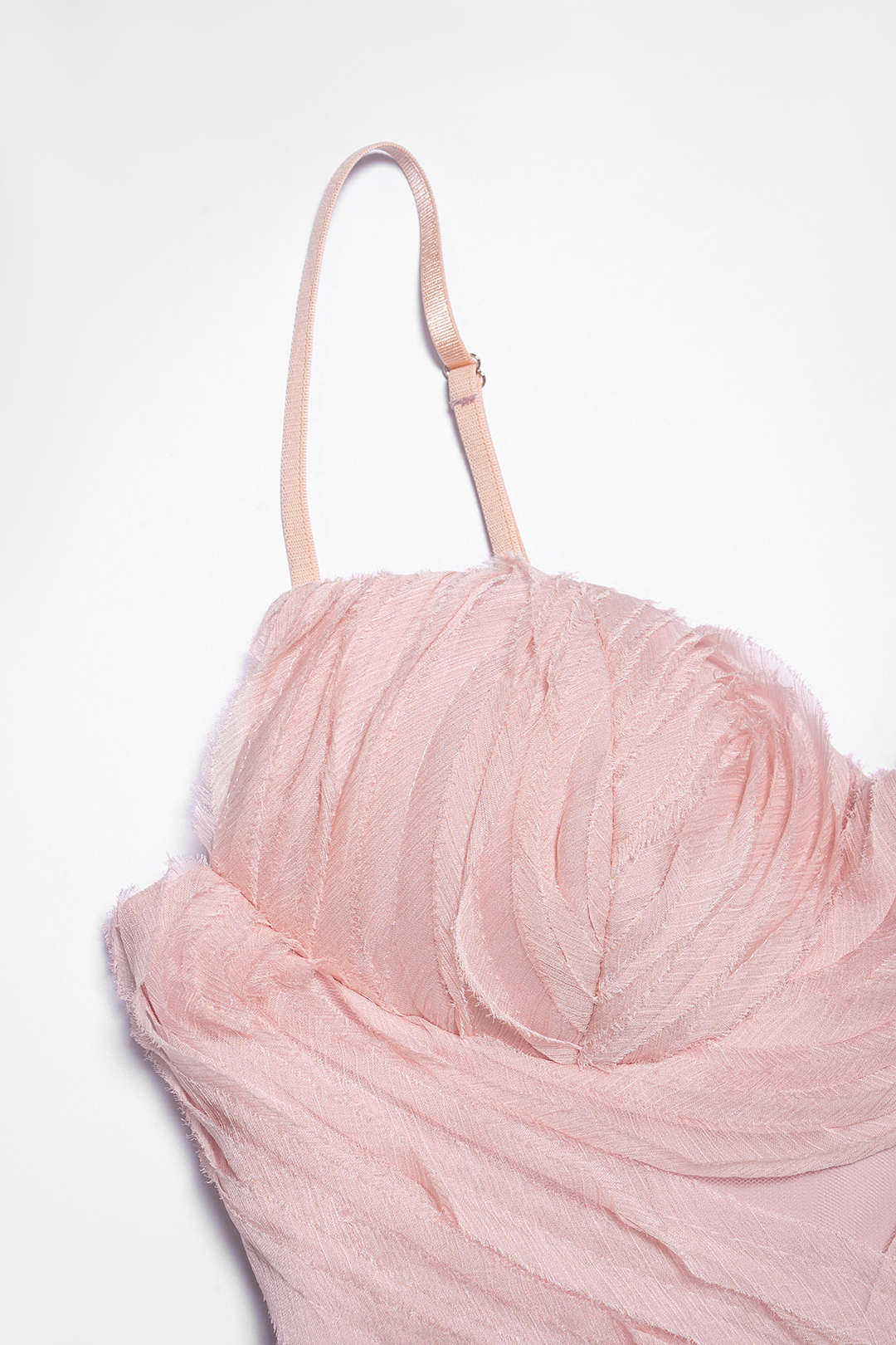 Asymmetrische top met ruches