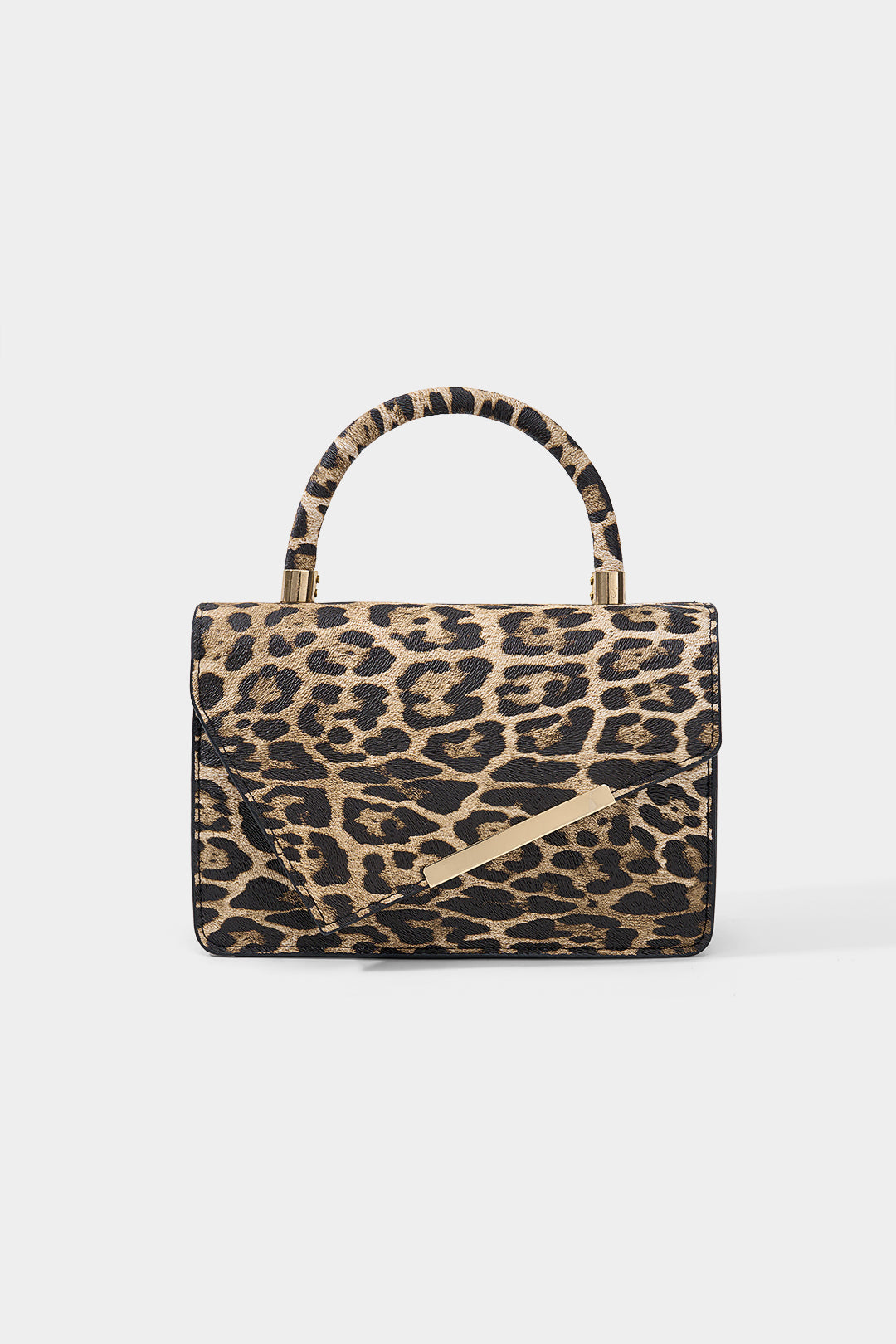 Luipaardprint asymmetrische tas