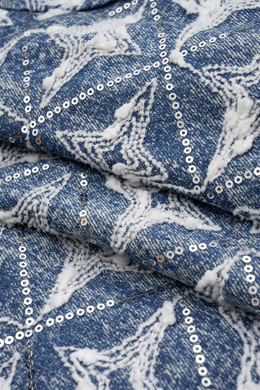 Denim short met trekkoord