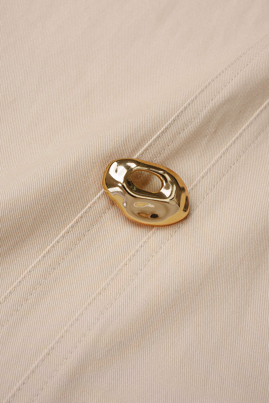 Lou - Metallic broek met knoopjes