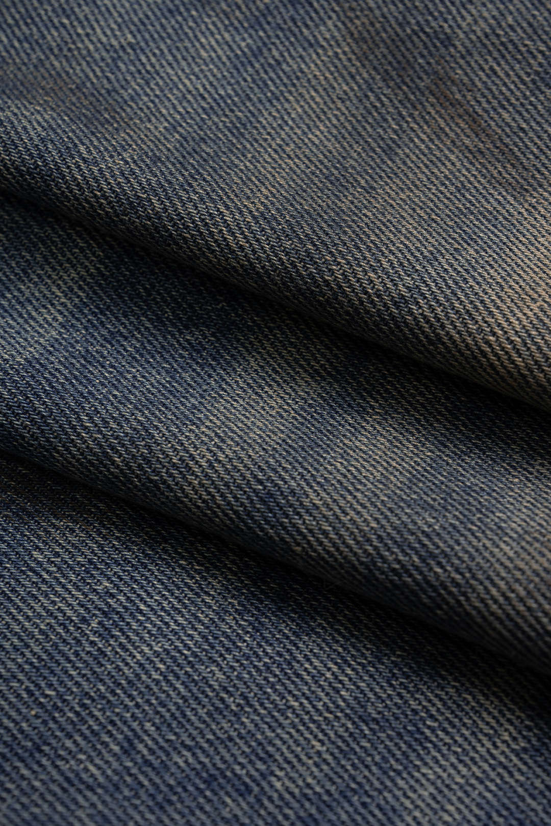Denim patchwork short met zakken en wijde pijpen