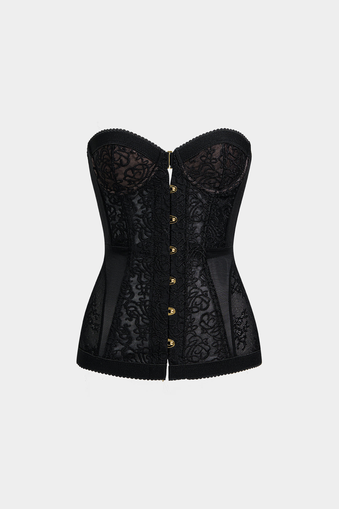 Strapless top met kant