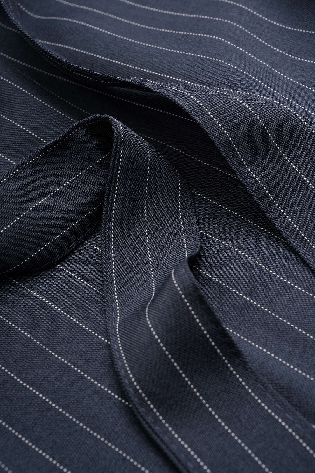 Gestreepte broek met riem en wijde pijpen